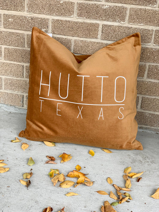 Hutto Texas Pillow